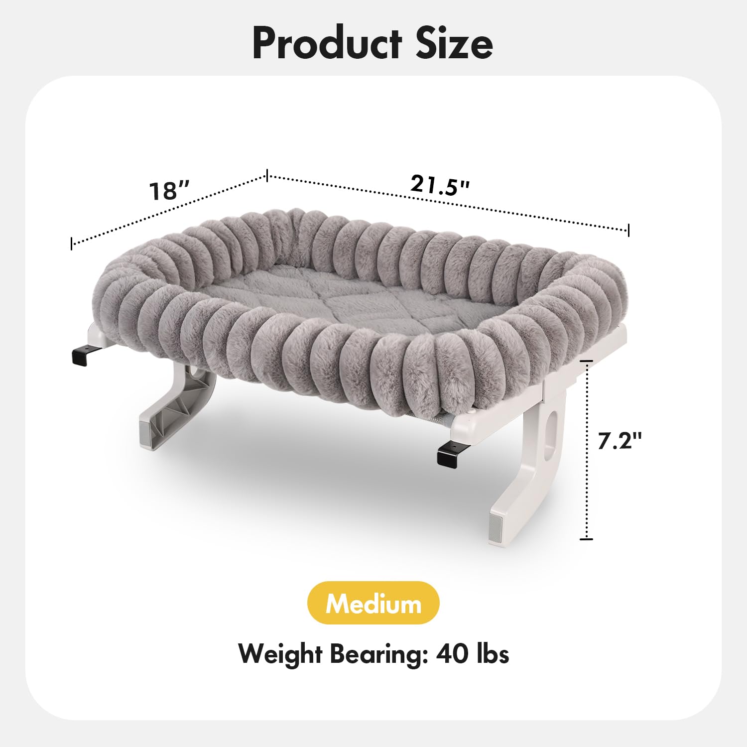 Zoratoo Cloud-Cuddle cushioned bolster cushions your cat for relaxed lounging.