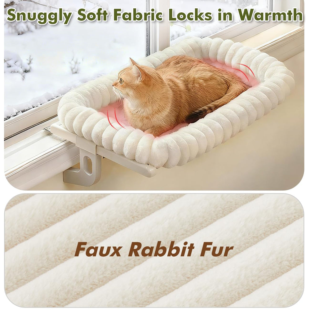 Zoratoo Cloud-Cuddle Window Perch no-suction design reduces drop risk.