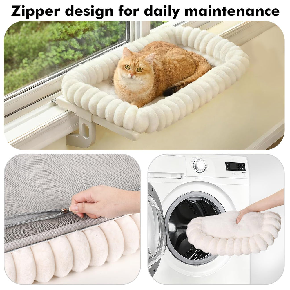 Zoratoo Cloud-Cuddle Window Perch sturdy frame supports up to 30 lbs.