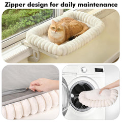Zoratoo Cloud-Cuddle Window Perch sturdy frame supports up to 30 lbs.