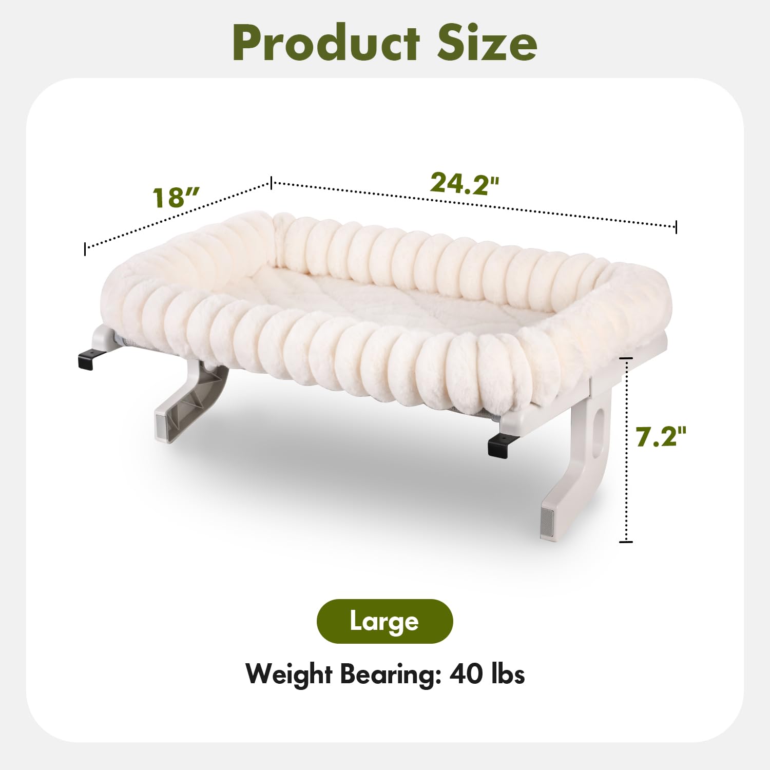Zoratoo Cloud-Cuddle Window Perch machine-washable cushion for daily cleanliness.