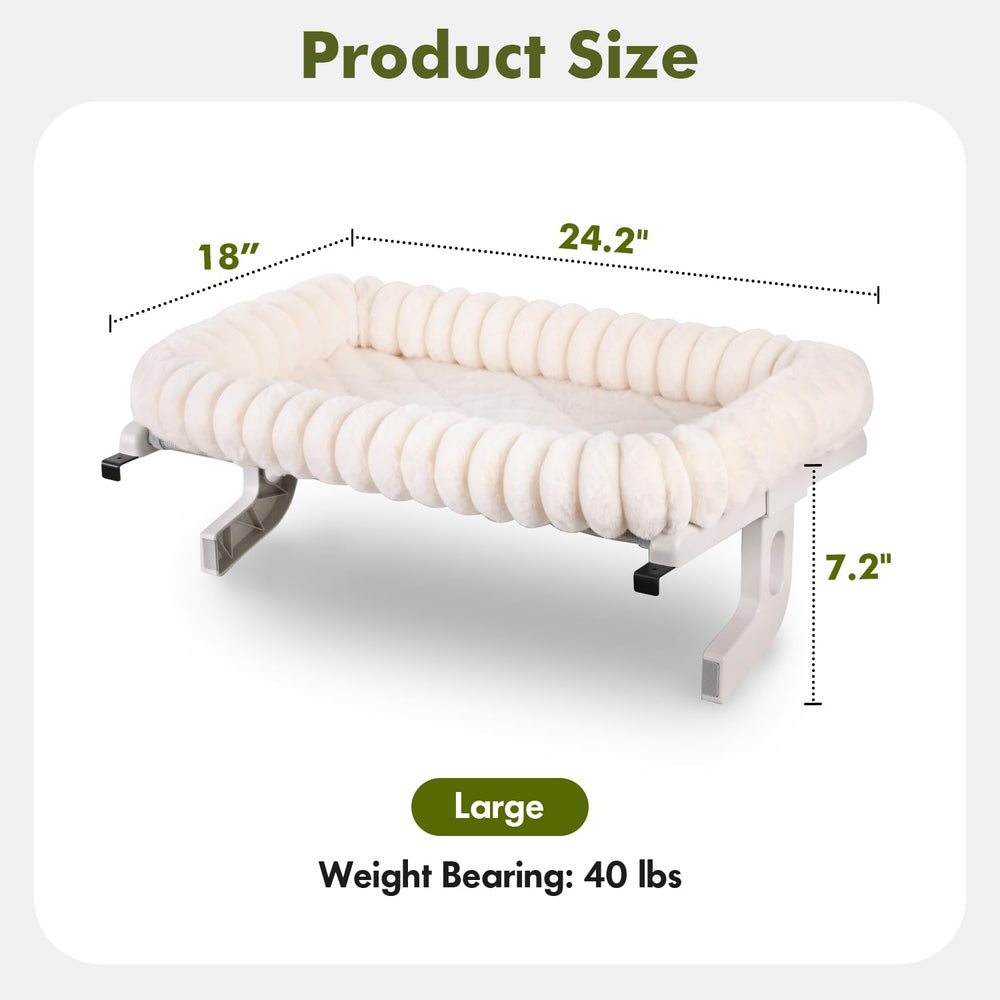 Zoratoo Cloud-Cuddle Window Perch machine-washable cushion for daily cleanliness.