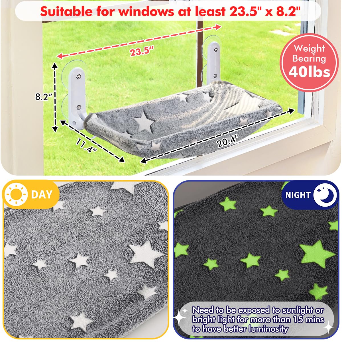 Zoratoo percha para gato tomando sol junto a la ventana