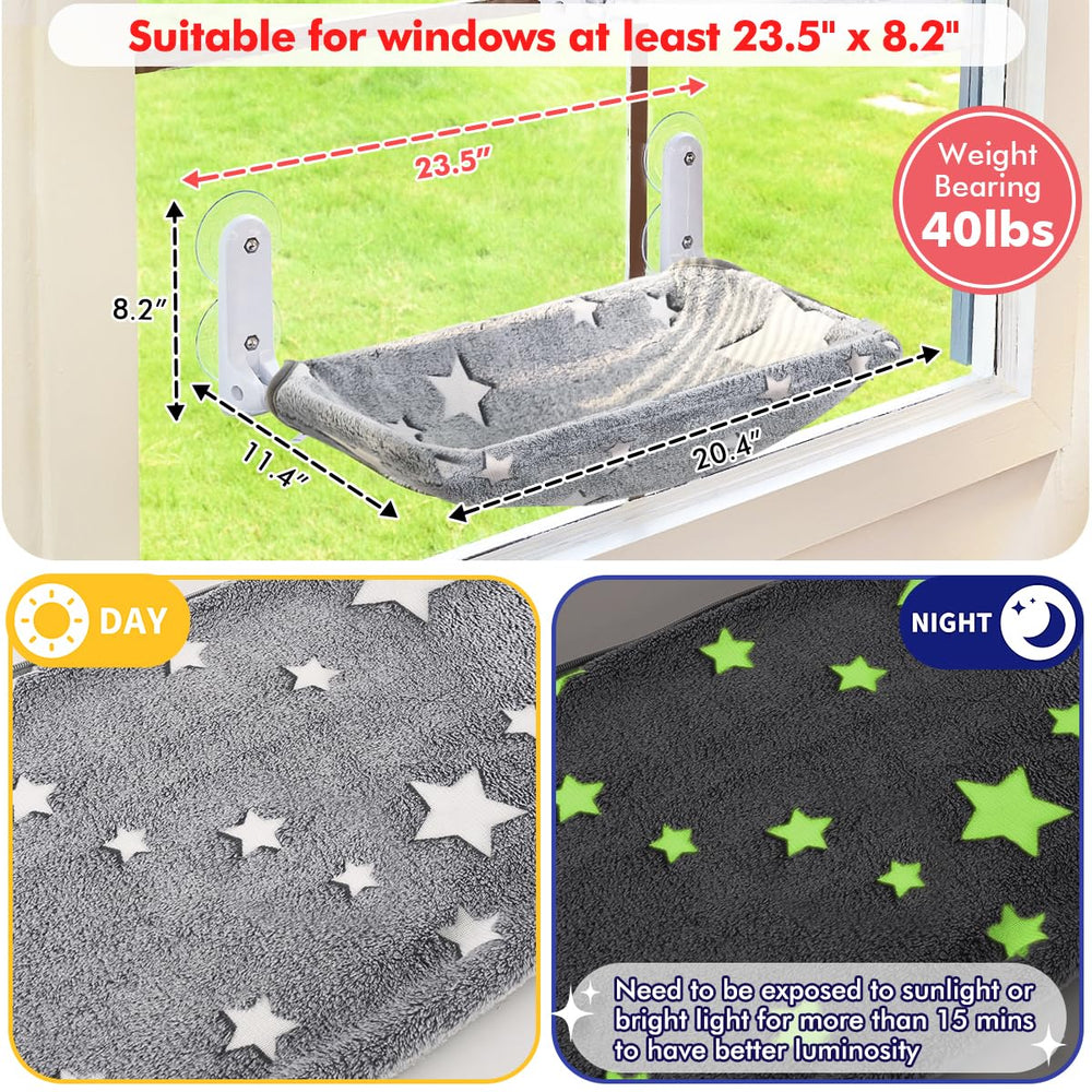 Zoratoo percha para gato tomando sol junto a la ventana