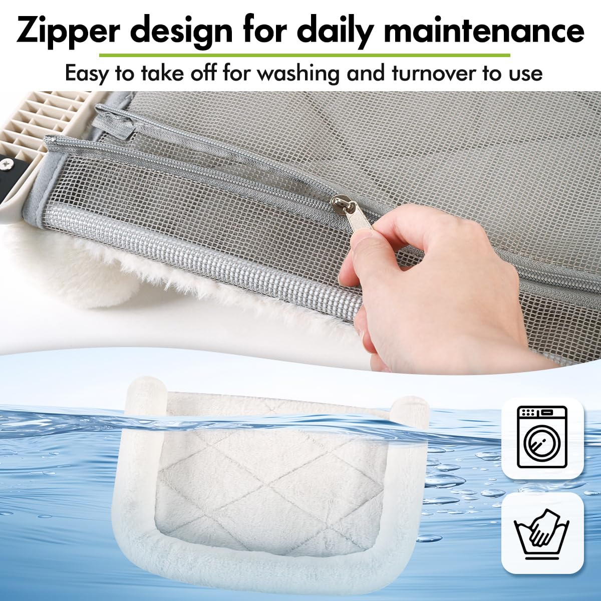 Zoratoo windowsill perch showing easy tool-free clamp assembly for secure placement.
