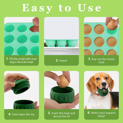 Zorazio catnip ball in 9Cavities mold for dog-friendly fillings