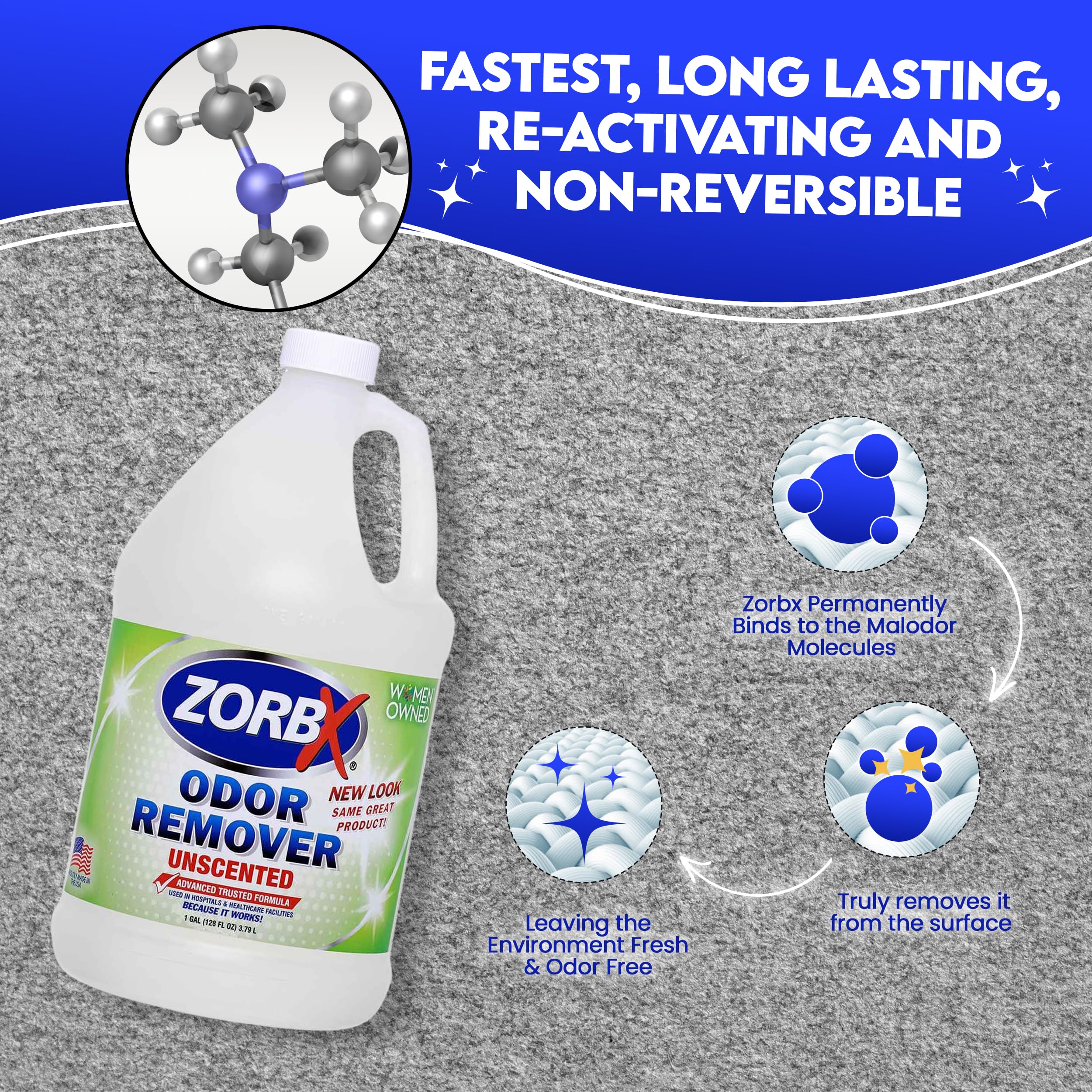 ZORBX smoke odor remover spray helps neutralize strong smoky smells.