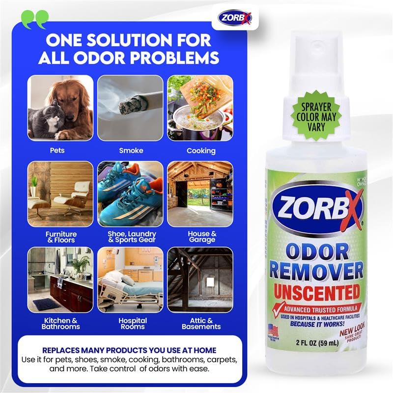 ZORBX travel-friendly odor remover fits purses