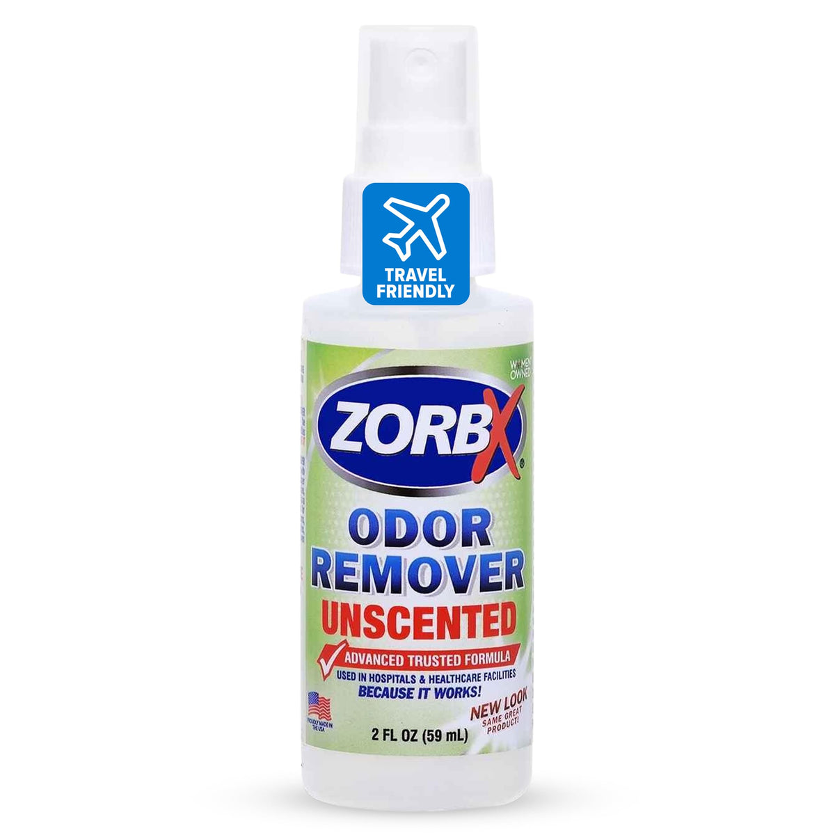 ZORBX unscented odor eliminator bottle neutralizes smells in rooms