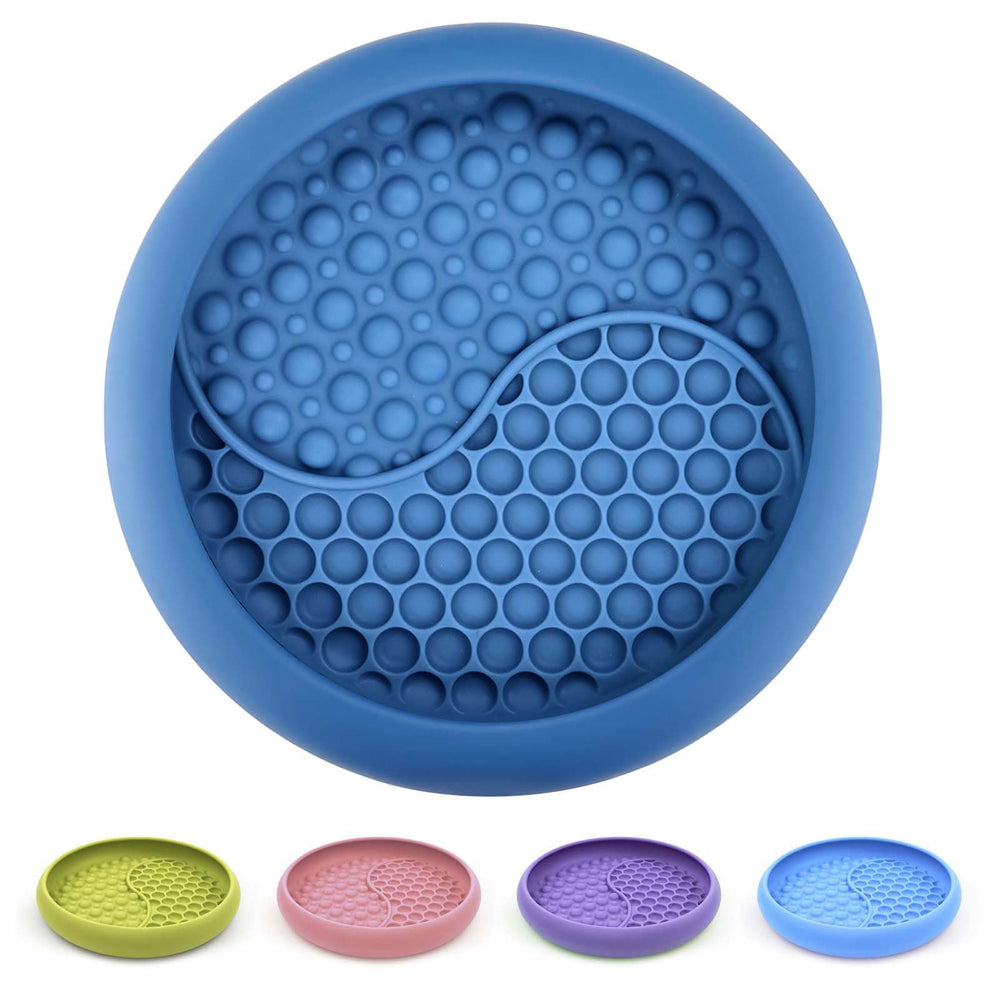 ZOURYNUA dog lick bowl with strong suction anchors for mess-free licking.