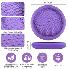 ZOURYNUA lick-bowl frozen-treats ready for cooling provides longer licking sessions.