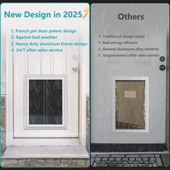ZOUTEX dog door magnetic-flaps reduce drafts while keeping pets comfortable outdoors