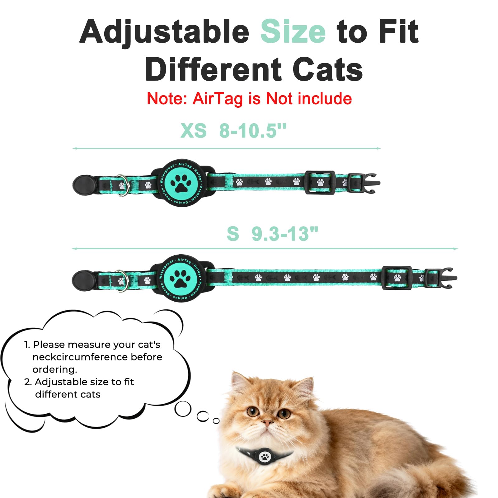 ZOWPET detachable bell image highlights audible alerts for location