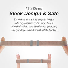 ZOWPET AirTag Cat Collar elastic-band offers flexible fit to prevent snagging and maximize comfort.