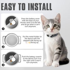 ZOWPET AirTag Cat Collar features elastic fit for growing kittens.