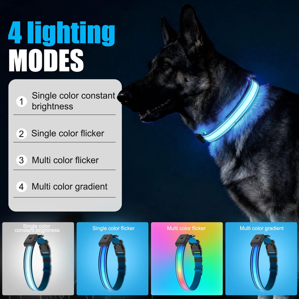 ZOWPET dog collar magnetic charging cable enables quick recharges for night safety.