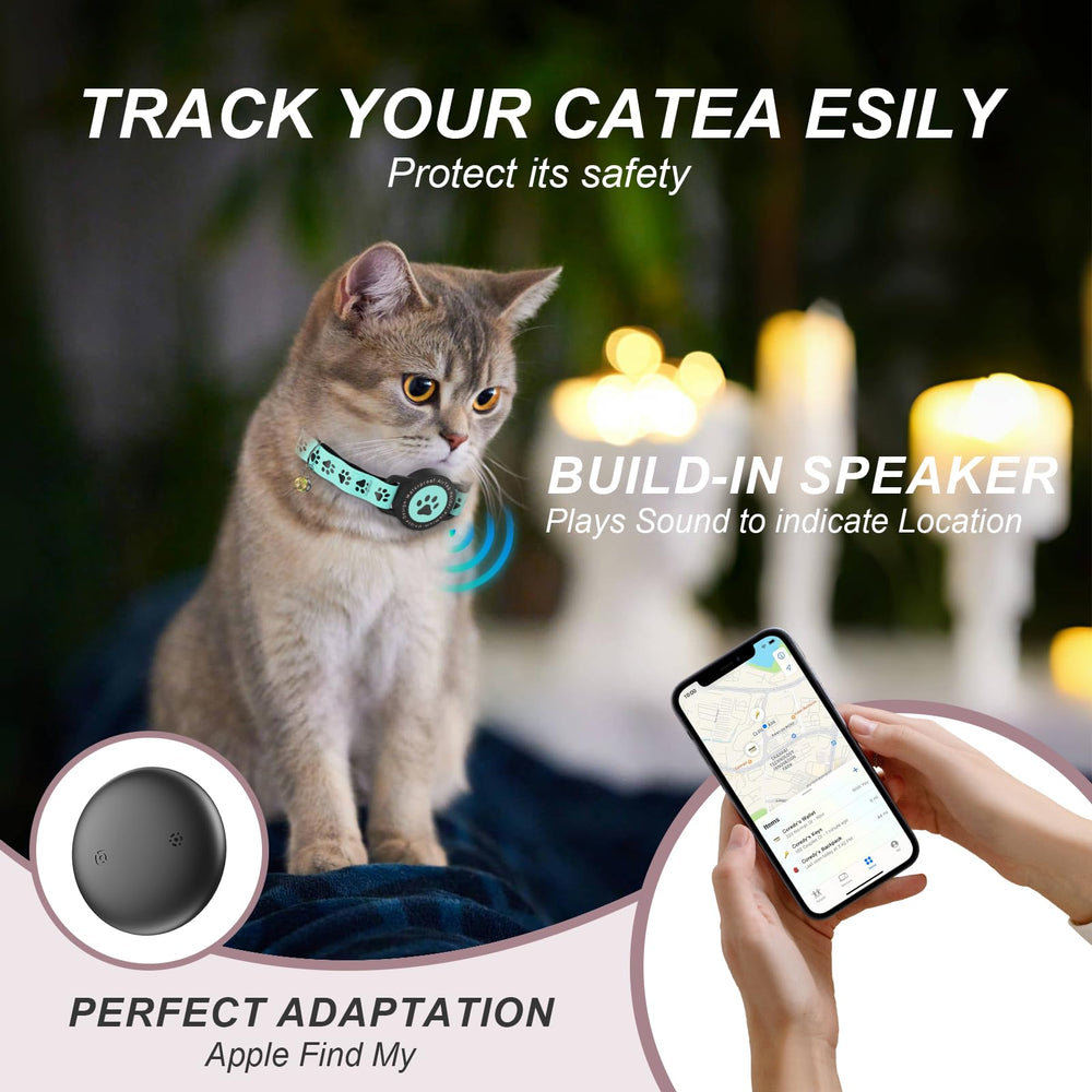 ZOWPET GPS Collar Gato Ajustable: ajuste cómodo para diferentes tamaños.