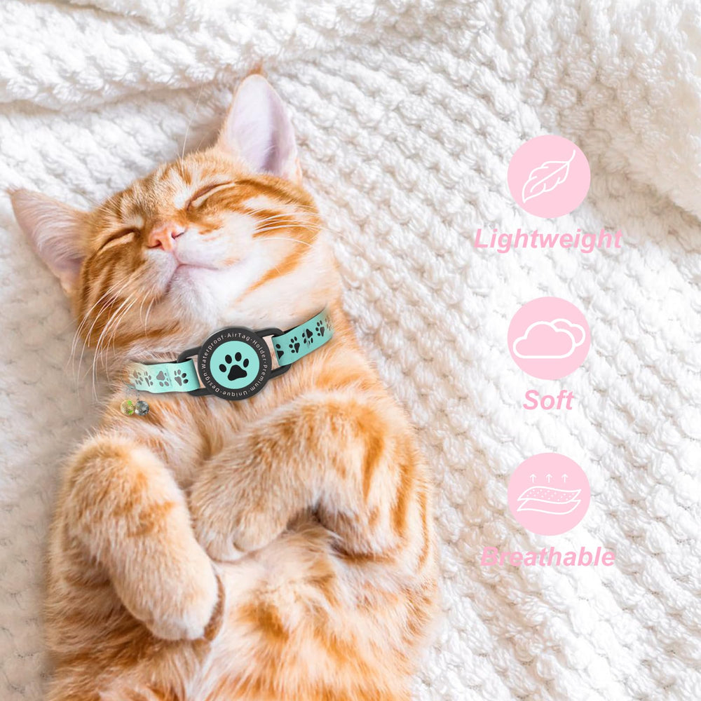 ZOWPET GPS Collar Ligero: comodidad prolongada para gatos activos.