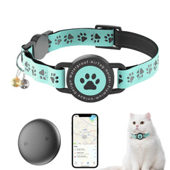 ZOWPET GPS tracker cat collar closeup showing precise tracking.