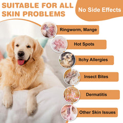 ZOXY Lime Sulfur Cream applied on dog patch for quick relief