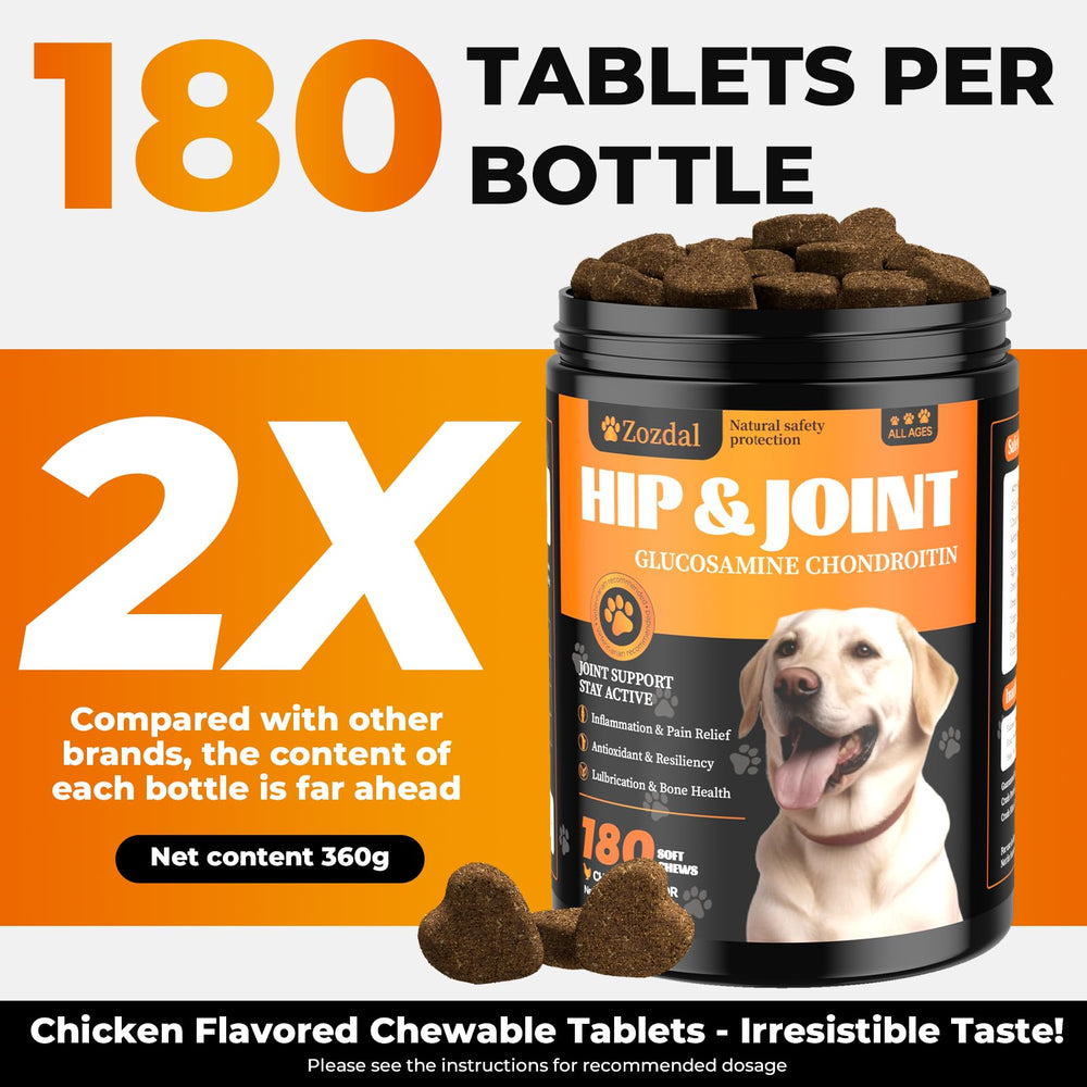 Zozdal ingredients graphic highlighting Glucosamine Chondroitin MSM Turmeric for joints.