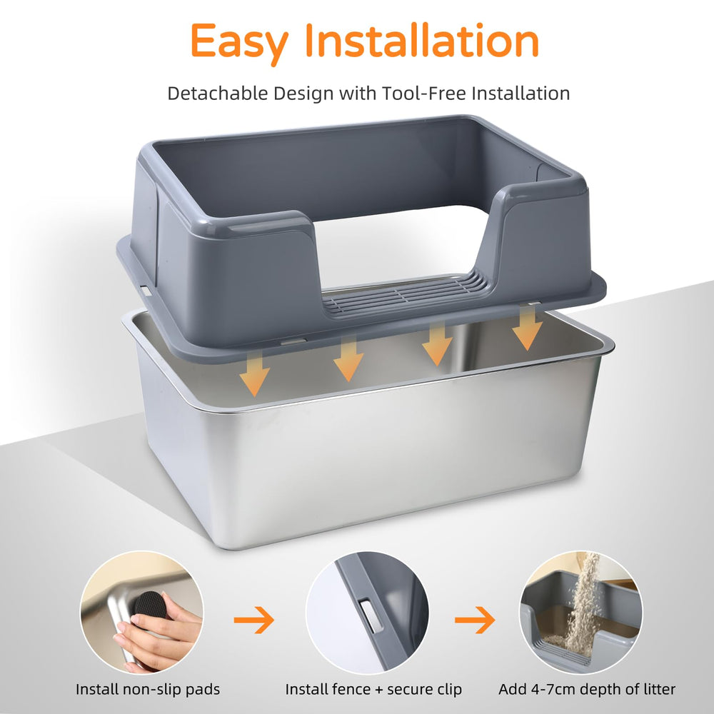 ZOZOO mat and scoop help protect floors during littering.