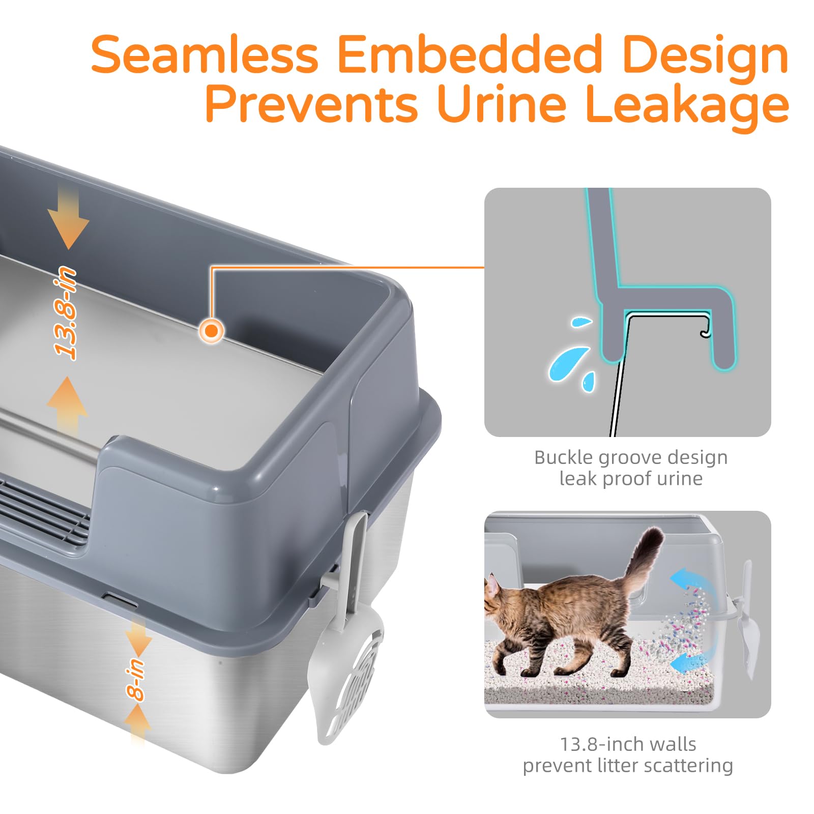 ZOZOO side-entry design provides easy access for larger cats.