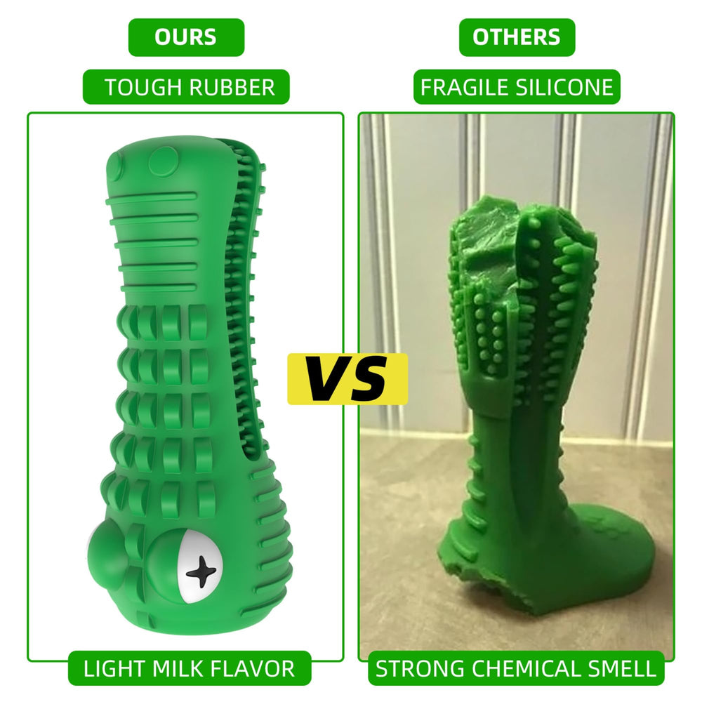 ZP-PY dog toy for aggressive chewers uses ultra-durable rubber.