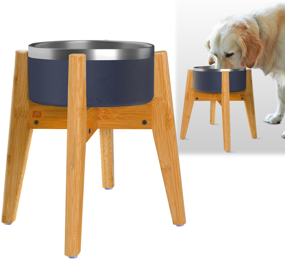 ZPirates dog bowl stand 12-inch height elevates feeding for large breeds