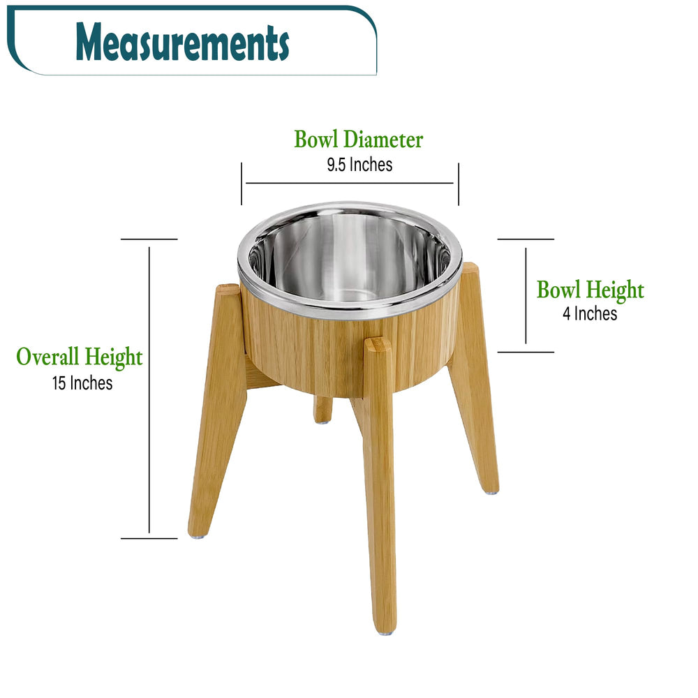 ZPirates dog mealtime setup demonstrates reduced ground mess and spill prevention.