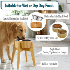 ZPirates-stainless-inner-bowl highlights rust-resistant, dishwasher-safe convenience for wet and dry meals.