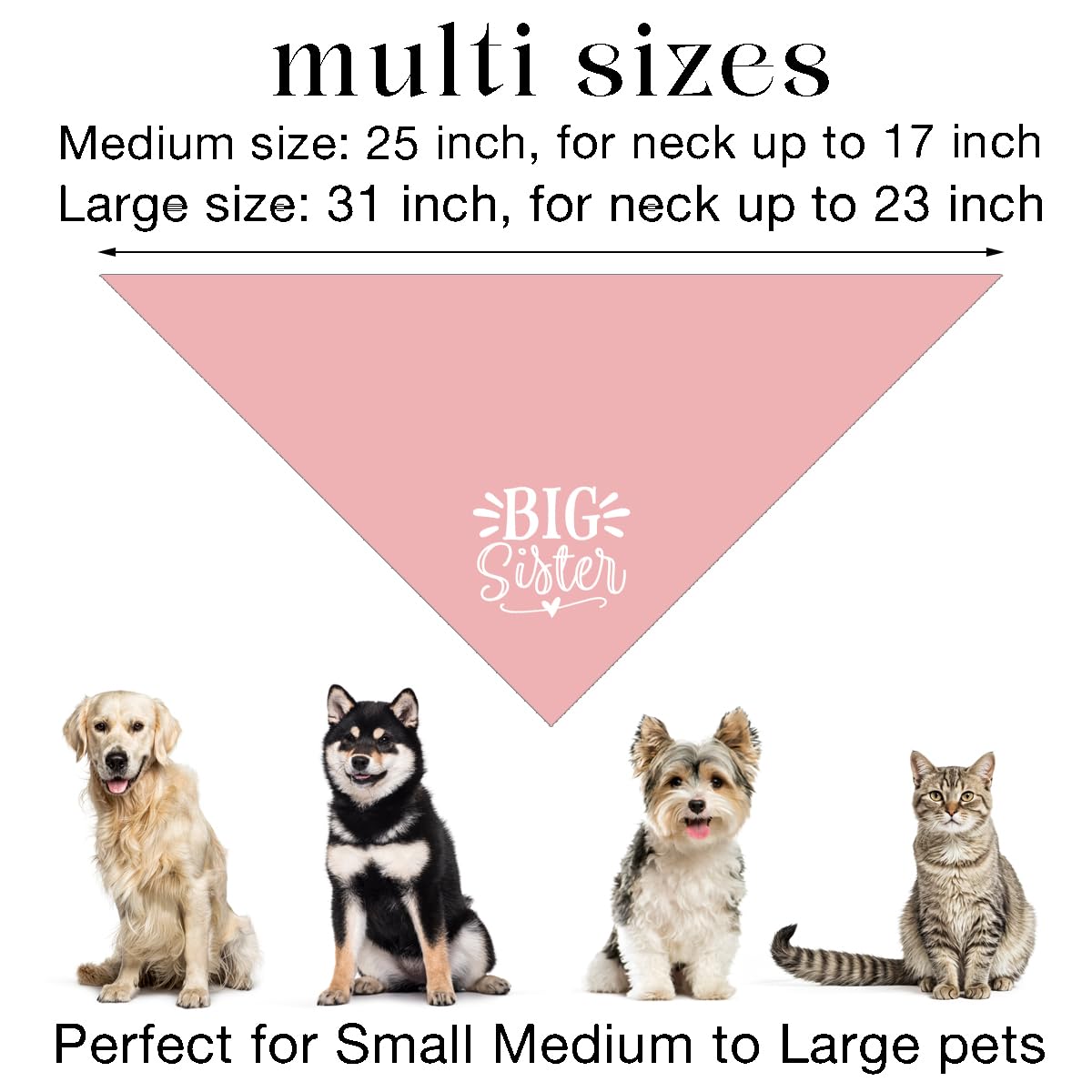 ZPPRJF big sister dog bandana pink wedding look highlights stylish pet moments.