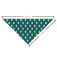 ZPPRJF Christmas Dog Bandana—adjustable triangle fit for comfortable daily wear.
