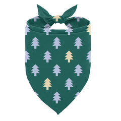 ZPPRJF Christmas Dog Bandana with pixel-tree print adds festive style for holiday photoshoots.