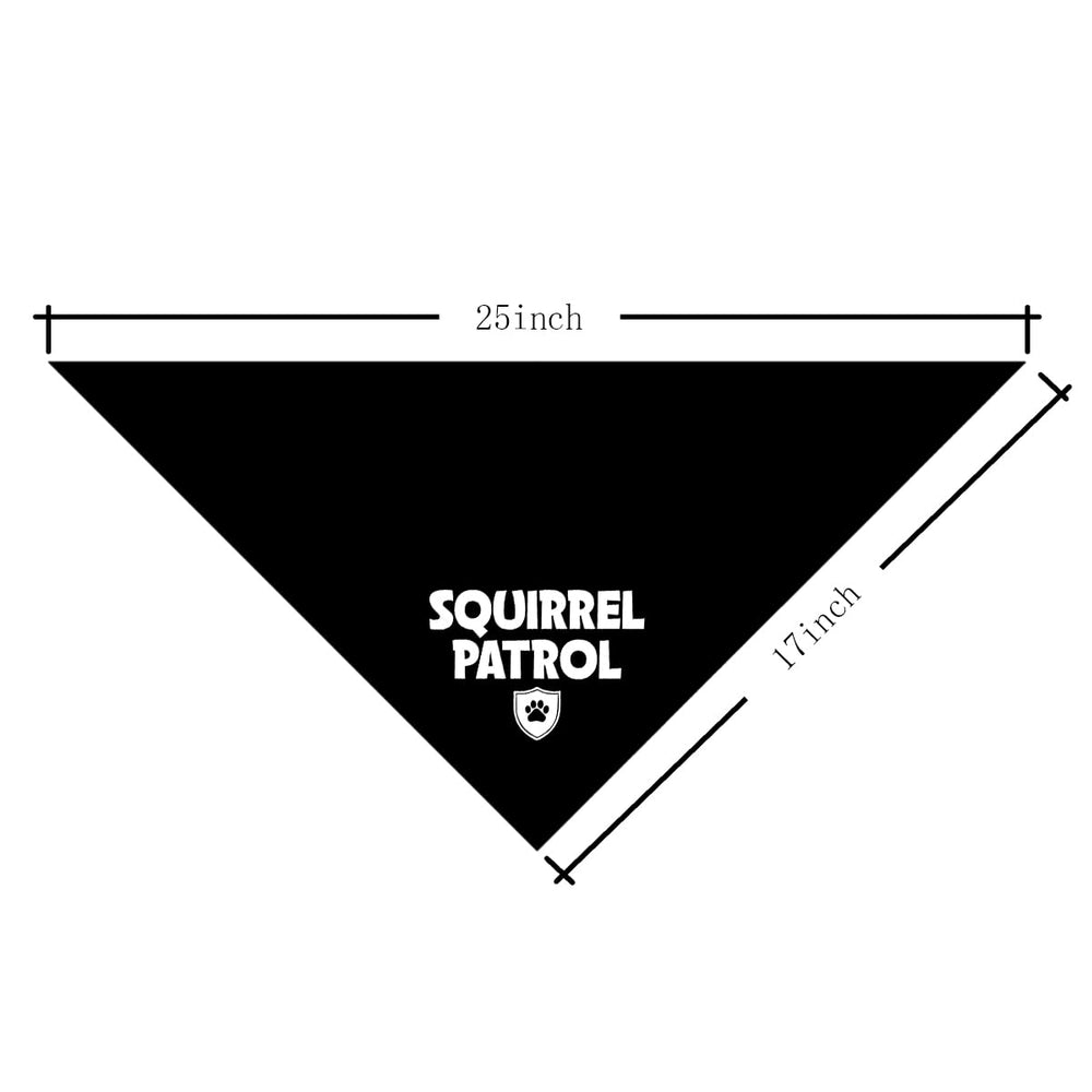 ZPPRJF Squirrel Patrol Bandana care wash, machine washable for easy pet care