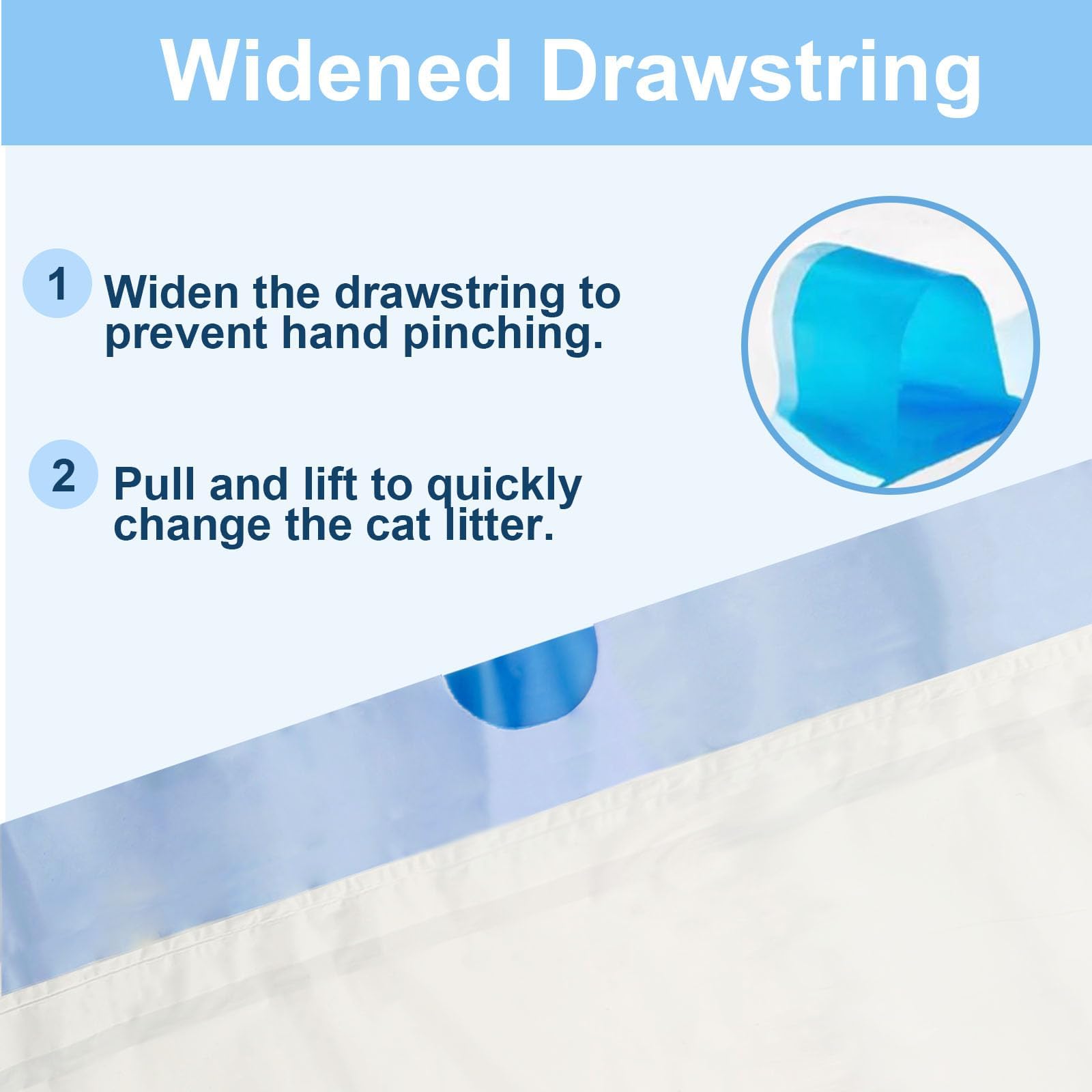 ZPSOX 19.6x18 inch bags fit compact self-cleaning litter boxes.