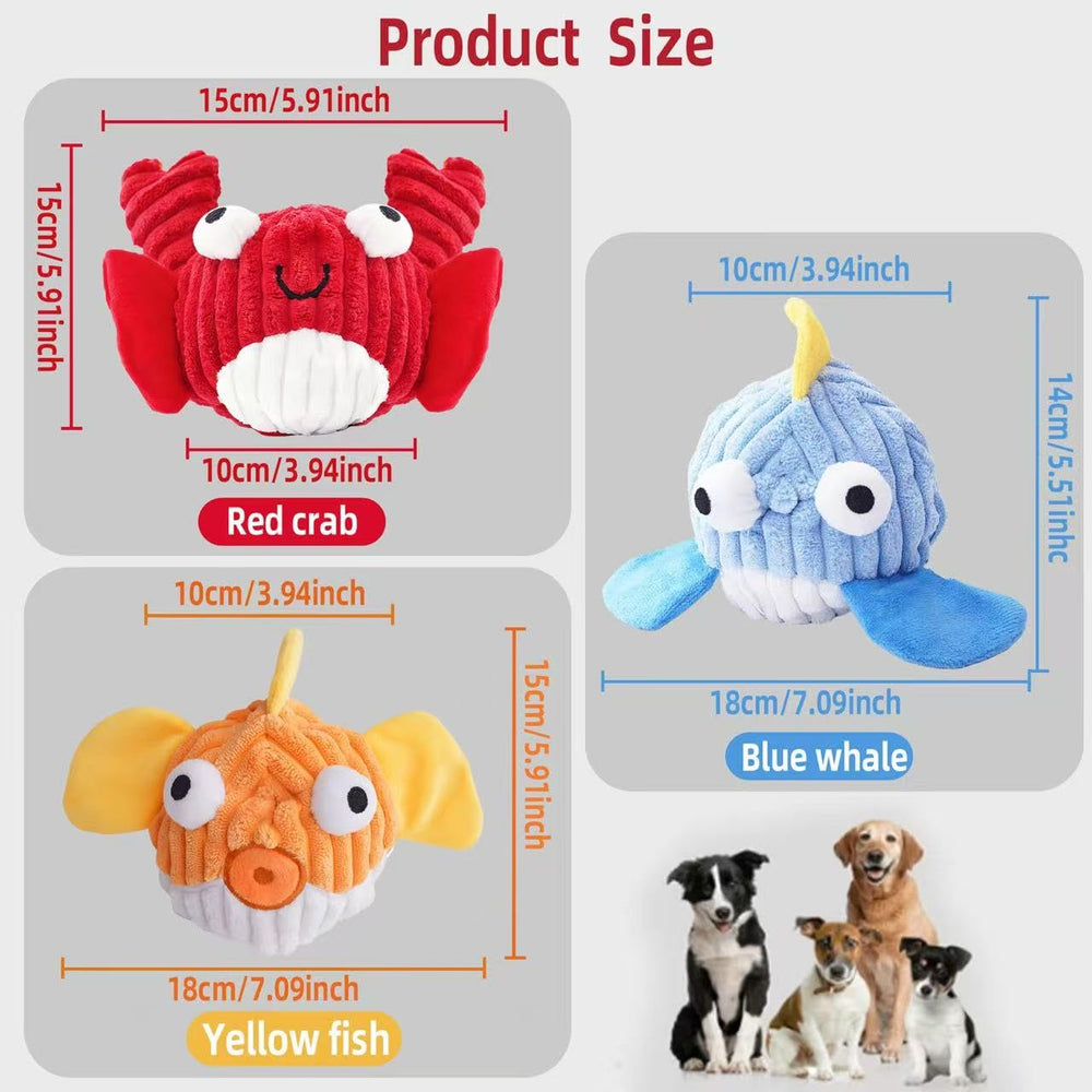 Zrbtk durable plush surface designed for aggressive chewers.