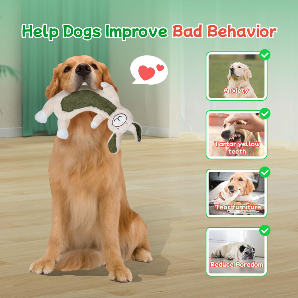 Zrbtk no stuffing plush toy reduces mess while keeping dogs entertained.