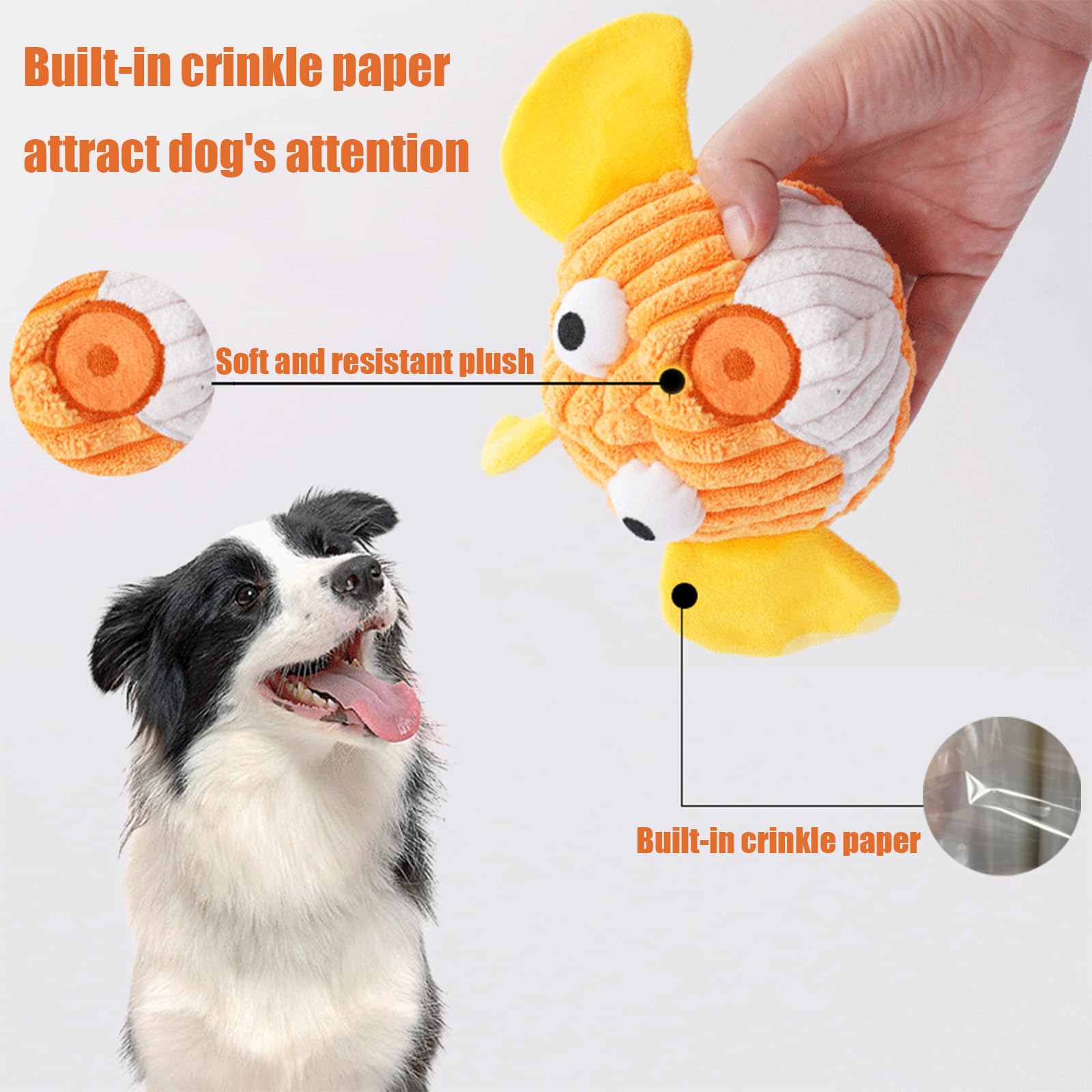 Zrbtk no-stuffing squeak toy keeps homes clean during play sessions.