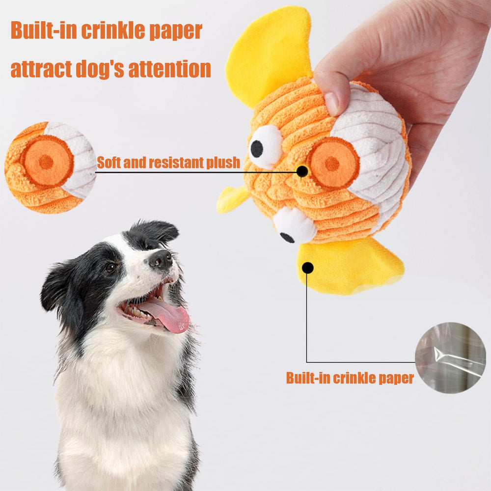 Zrbtk no-stuffing squeak toy keeps homes clean during play sessions.