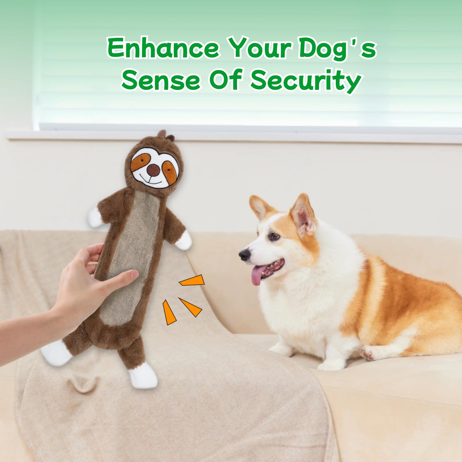 Zrbtk squeaky crinkle toy provides engaging sound for active dogs.