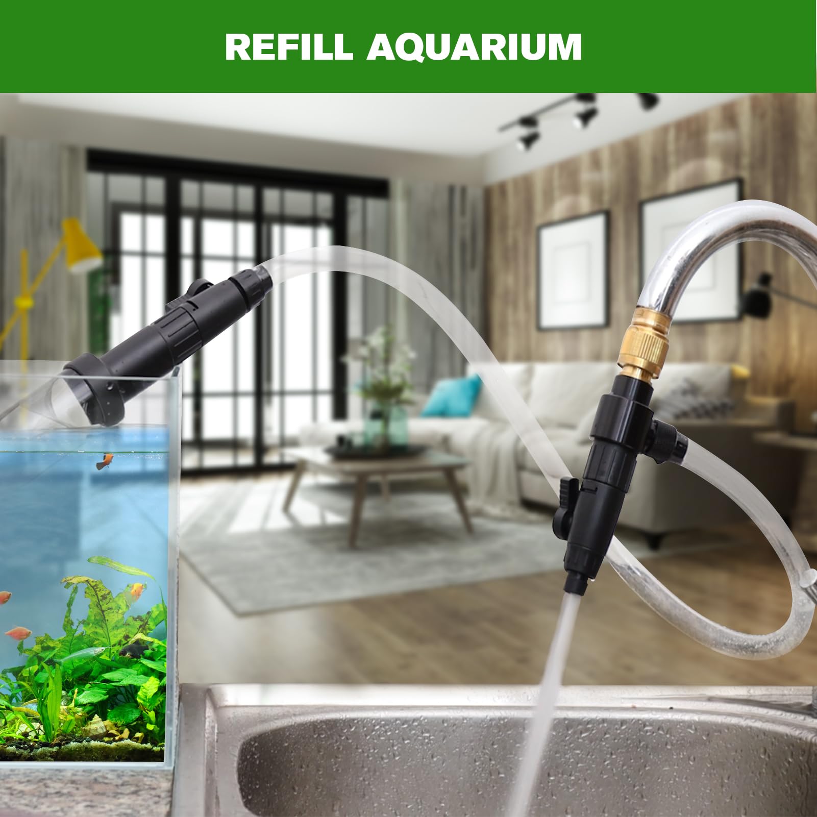 ZRDR internal filter prevents fish from being sucked in during changes.