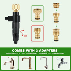 ZRDR long hose drain and fill helps maintain tank water without buckets.