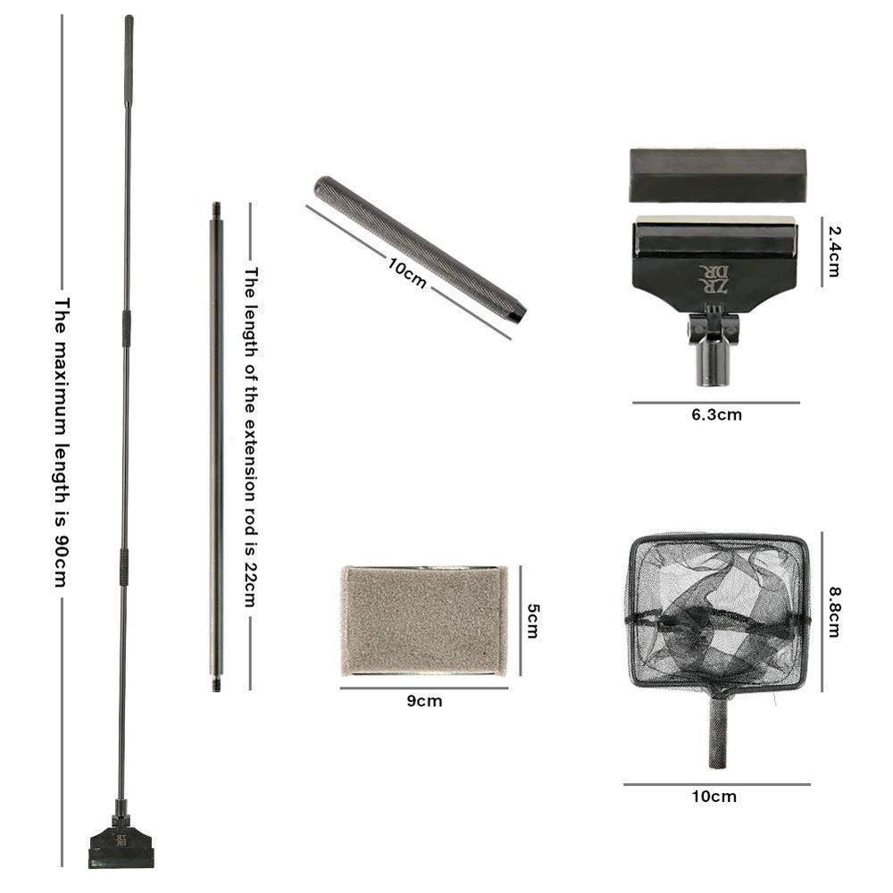 ZRDR roller-pattern handle provides a non-slip grip during cleaning