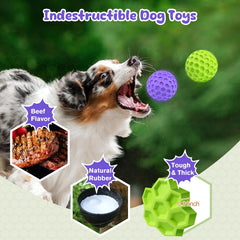 ZRIFAQESW beef-flavor dog toy attracts attention and encourages longer chewing sessions.