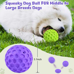 ZRIFAQESW indestructible dog ball for aggressive chewers withstands heavy bites for longer sessions.