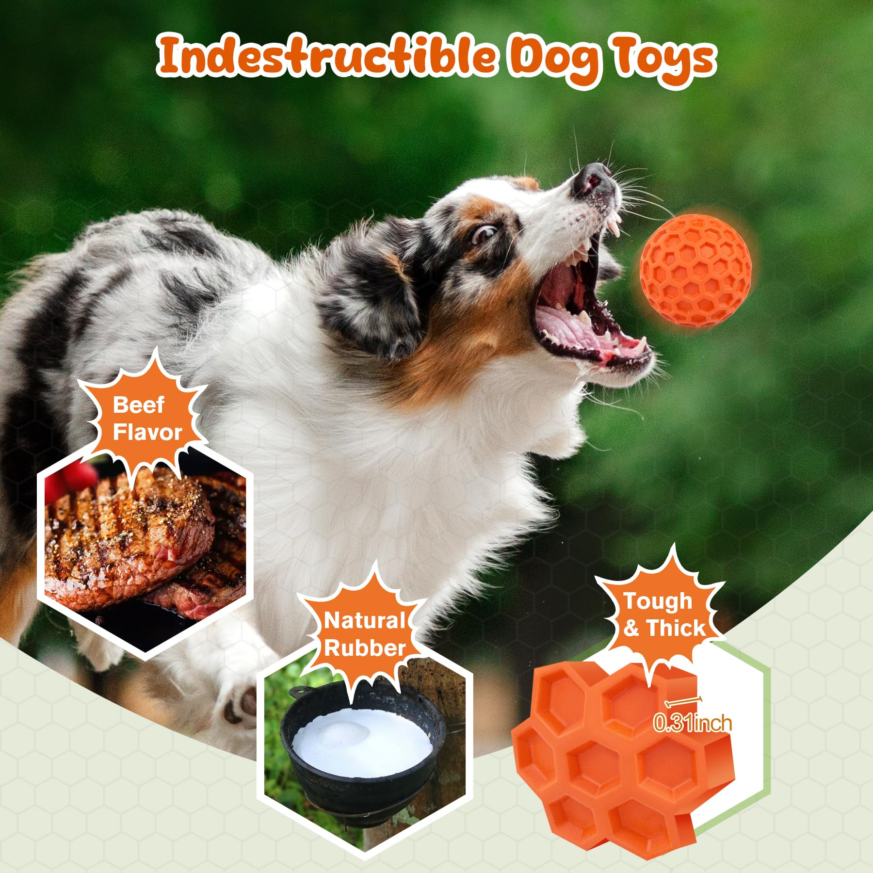ZRIFAQESW beef-flavored toy scent attracts dogs during playtime