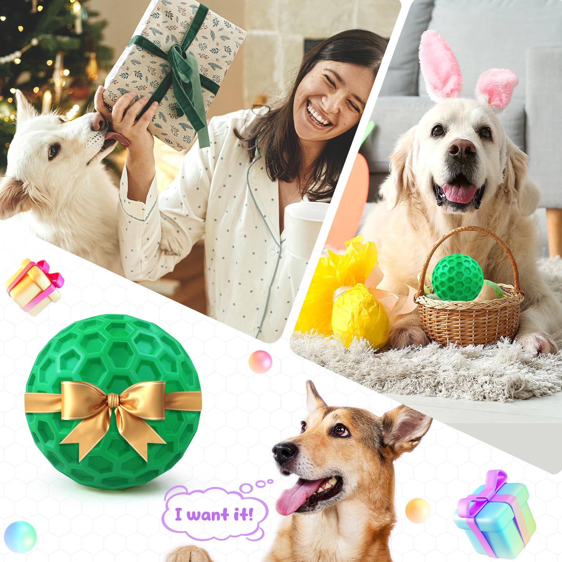 ZRIFAQESW dog ball in water at beach scene supports pool and playtime