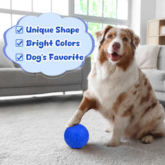 zrifaquesw funny-face dog ball design captures curiosity and playful moments