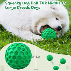 ZRIFAQESW indestructible dog ball close-up durable and long-lasting chewing sessions